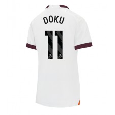 Manchester City Jeremy Doku #11 Bortatröja Dam 2023-24 Korta ärmar